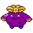 Skiploom shiny front-facing sprite from Pokémon Gold