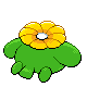 Skiploom back-facing sprite from Pokémon Platinum