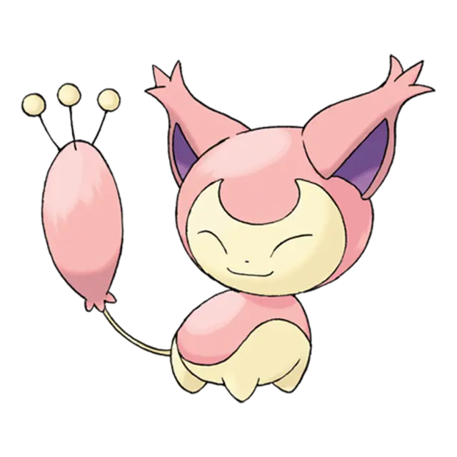 Skitty, the Kitten Pokémon — Normal-type Pokémon official artwork
