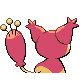 Skitty back-facing sprite from Pokémon Pearl