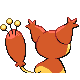 Skitty shiny back-facing sprite from Pokémon Pearl