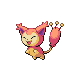 Skitty front-facing sprite from Pokémon SoulSilver