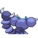 Skorupi back-facing sprite from Pokémon Diamond