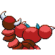Skorupi shiny back-facing sprite from Pokémon Diamond