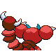 Skorupi shiny back-facing sprite from Pokémon SoulSilver