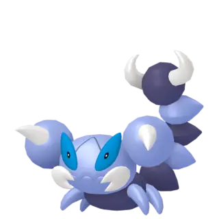Skorupi front-facing sprite from Pokémon X
