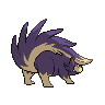 Skuntank back-facing sprite from Pokémon White