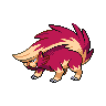 Skuntank shiny front-facing sprite from Pokémon White