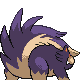 Skuntank back-facing sprite from Pokémon Pearl
