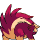 Skuntank shiny back-facing sprite from Pokémon Pearl