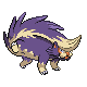Skuntank front-facing sprite from Pokémon HeartGold