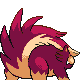 Skuntank shiny back-facing sprite from Pokémon HeartGold
