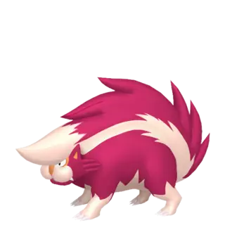 Skuntank shiny front-facing sprite from Pokémon Brilliant Diamond