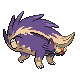 Skuntank front-facing sprite from Pokémon Platinum