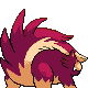 Skuntank shiny back-facing sprite from Pokémon Platinum