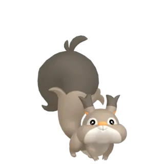 Skwovet front-facing sprite from Pokémon Violet