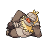 Slaking shiny front-facing sprite from Pokémon White 2