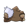 Slaking back-facing sprite from Pokémon White