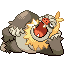 Slaking shiny front-facing sprite from Pokémon Emerald