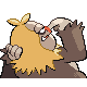 Slaking shiny back-facing sprite from Pokémon SoulSilver