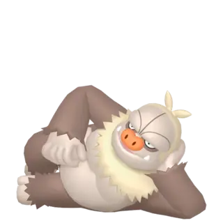 Slaking shiny front-facing sprite from Pokémon Scarlet/Violet: The Indigo Disk