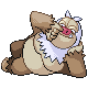 Slaking front-facing sprite from Pokémon Platinum