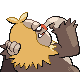 Slaking shiny back-facing sprite from Pokémon Platinum