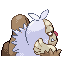 Slaking back-facing sprite from Pokémon Ruby
