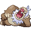 Slaking front-facing sprite from Pokémon Ruby