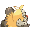Slaking shiny back-facing sprite from Pokémon Ruby
