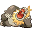 Slaking shiny front-facing sprite from Pokémon Ruby