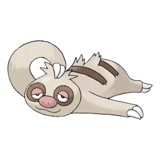 Slakoth official artwork