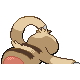 Slakoth back-facing sprite from Pokémon Pearl