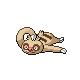 Slakoth front-facing sprite from Pokémon Pearl