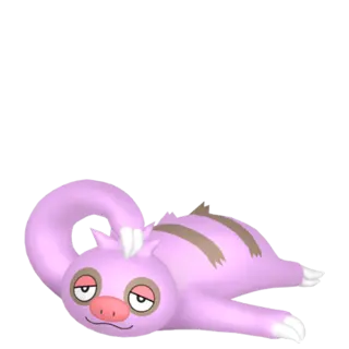 Slakoth shiny front-facing sprite from Pokémon XD: Gale of Darkness