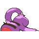 Slakoth shiny back-facing sprite from Pokémon Platinum