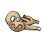 Slakoth front-facing sprite from Pokémon Ruby