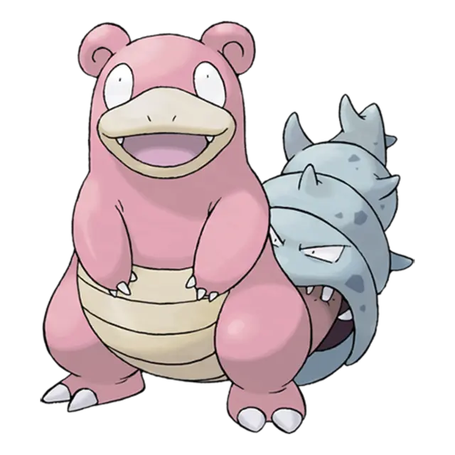 Slowbro, the Hermit Crab Pokémon — Water/Psychic-type Pokémon official artwork