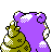 Slowbro shiny back-facing sprite from Pokémon Crystal