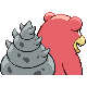 Slowbro back-facing sprite from Pokémon Pearl