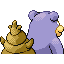 Slowbro shiny back-facing sprite from Pokémon FireRed