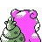 Slowbro back-facing sprite from Pokémon Gold