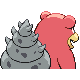 Slowbro back-facing sprite from Pokémon Platinum