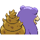Slowbro shiny back-facing sprite from Pokémon Platinum