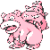 Slowbro front-facing sprite from Pokémon Yellow