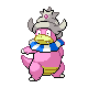 Slowking shiny front-facing sprite from Pokémon Pearl