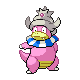 Slowking shiny front-facing sprite from Pokémon Platinum