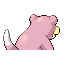 Slowpoke shiny back-facing sprite from Pokémon FireRed