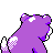 Slowpoke shiny back-facing sprite from Pokémon Gold