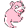Slowpoke front-facing sprite from Pokémon Yellow